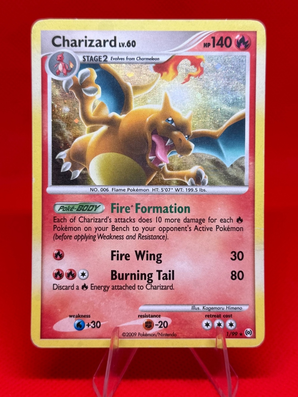 Charizard Lv.60 1/99 Platinum Arceus Cosmos Holo